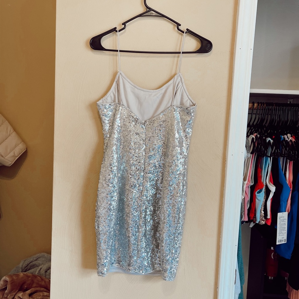 silver sequin dress - Picture 6 of 8